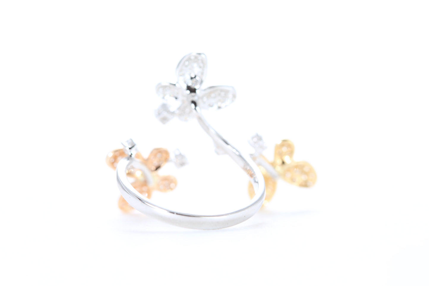 Butterfly Trio Diamond Ring