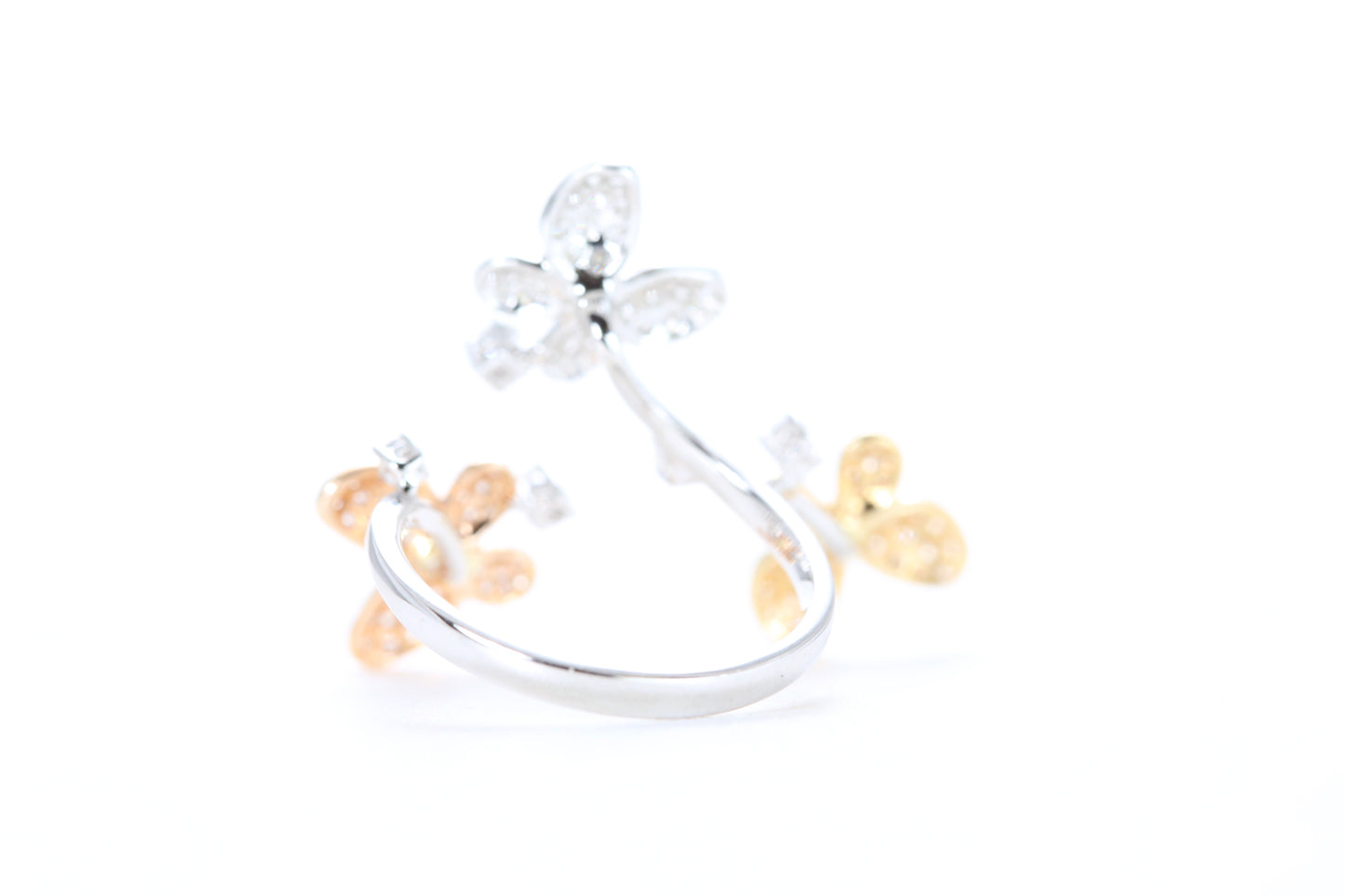 Butterfly Trio Diamond Ring