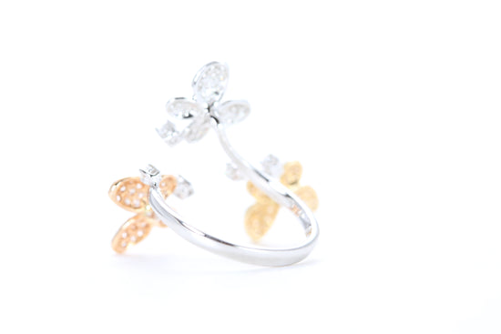 Butterfly Trio Diamond Ring