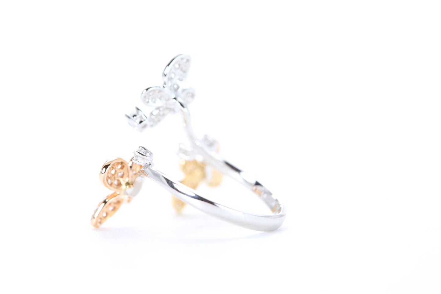 Butterfly Trio Diamond Ring