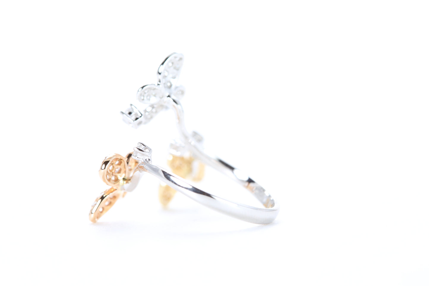 Butterfly Trio Diamond Ring