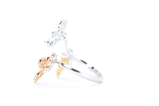 Butterfly Trio Diamond Ring