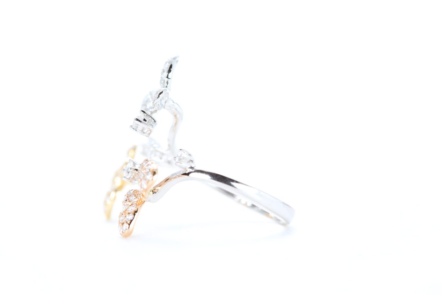 Butterfly Trio Diamond Ring