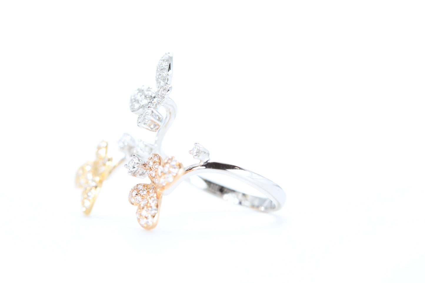 Butterfly Trio Diamond Ring