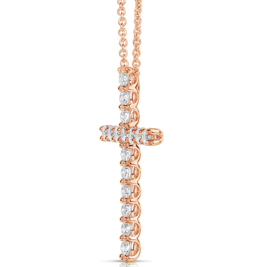 Load image into Gallery viewer, 1 CT COLORLESS FLAWLESS CROSS PENDANT
