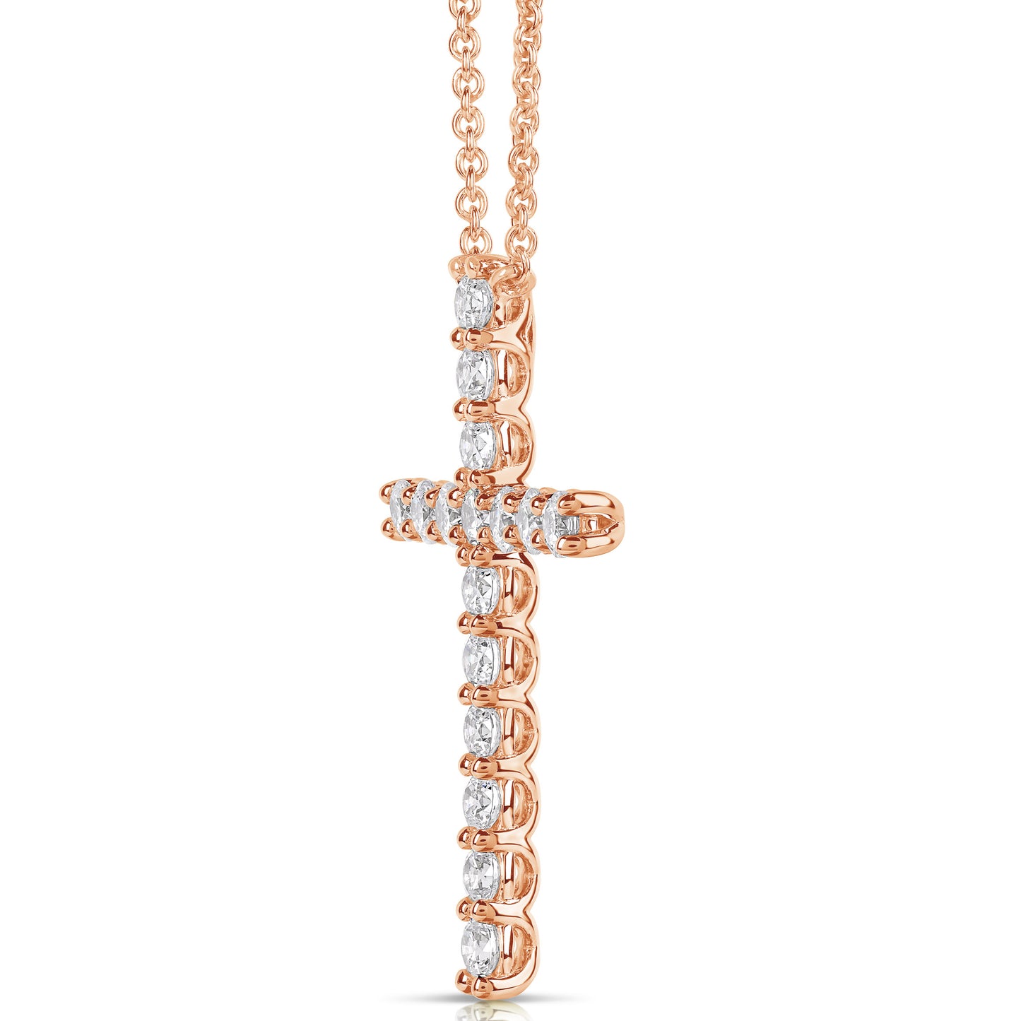 1 1/2 CT COLORLESS FLAWLESS CROSS PENDANT