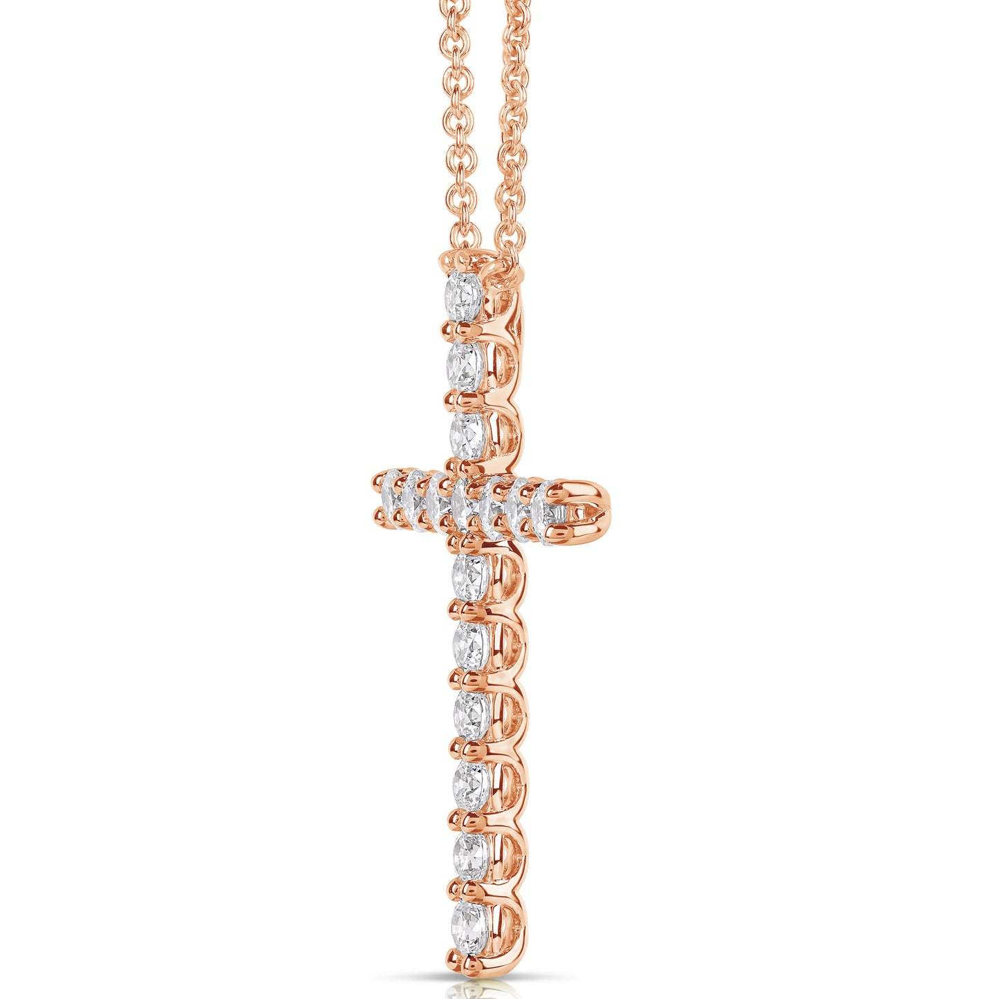 Load image into Gallery viewer, 1 1/2 CT COLORLESS FLAWLESS CROSS PENDANT
