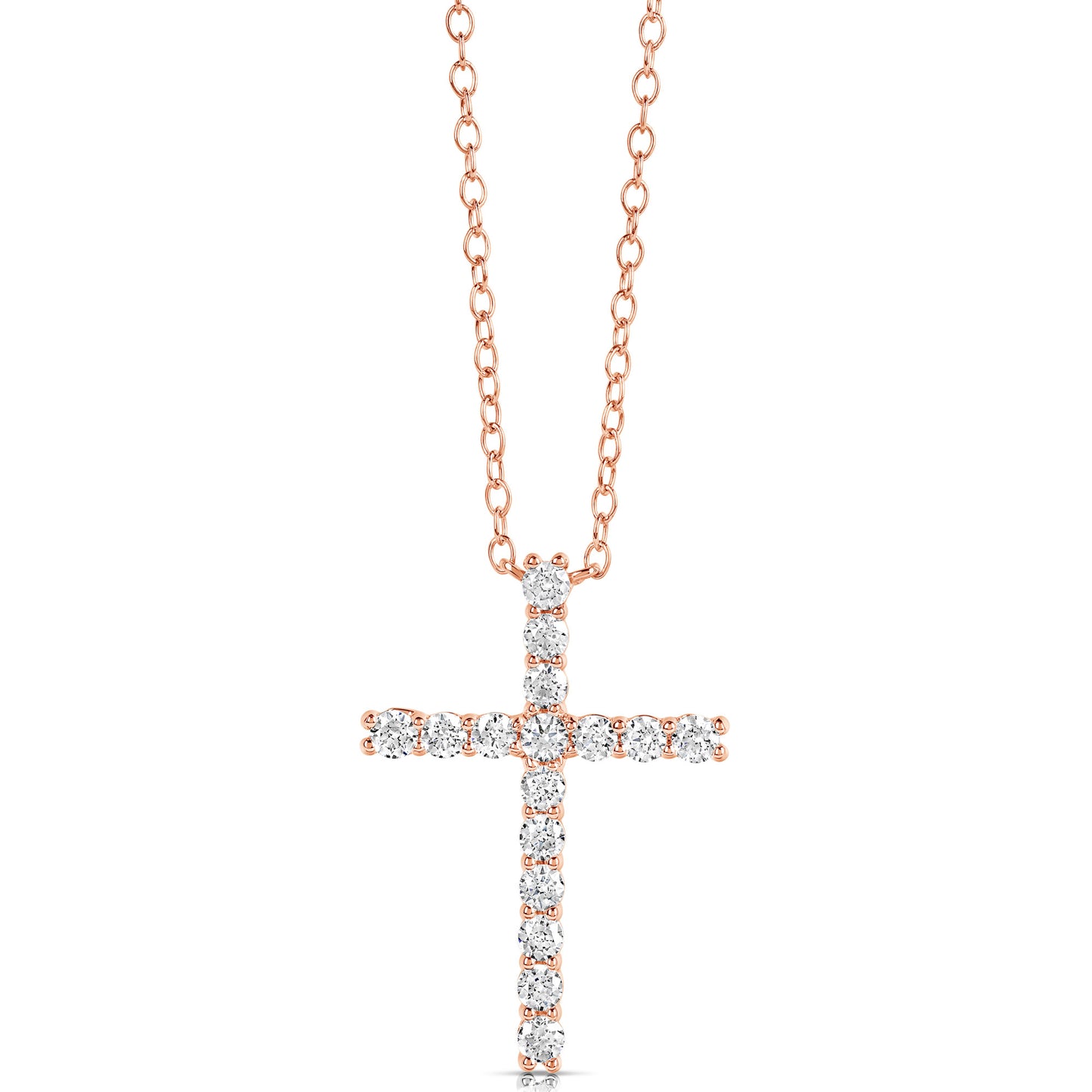 1/4 CT COLORLESS FLAWLESS CROSS PENDANT