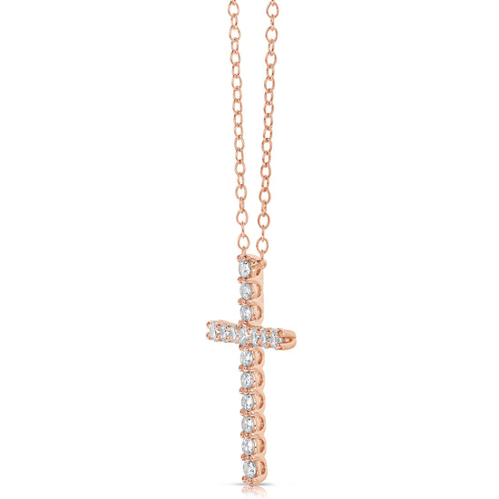 1/4 CT COLORLESS FLAWLESS CROSS PENDANT