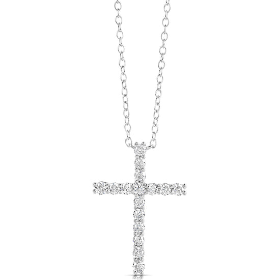 1/4 CT COLORLESS FLAWLESS CROSS PENDANT