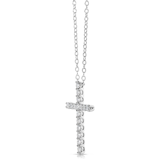 1/4 CT COLORLESS FLAWLESS CROSS PENDANT