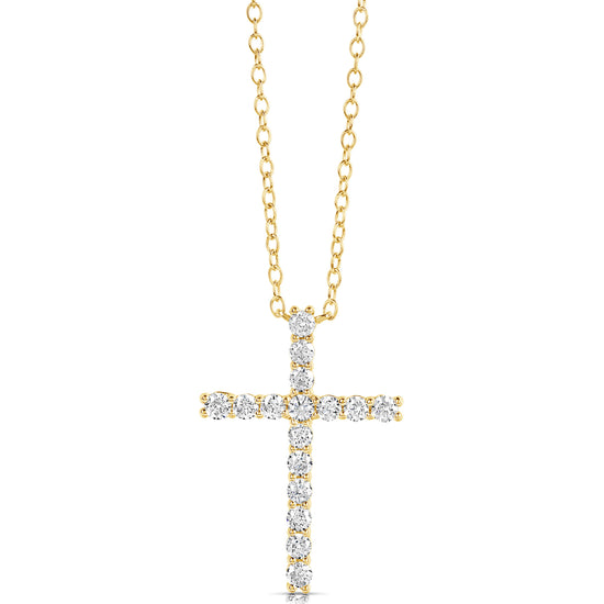 1/4 CT COLORLESS FLAWLESS CROSS PENDANT