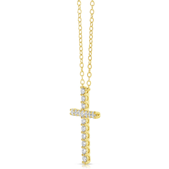 1/4 CT COLORLESS FLAWLESS CROSS PENDANT