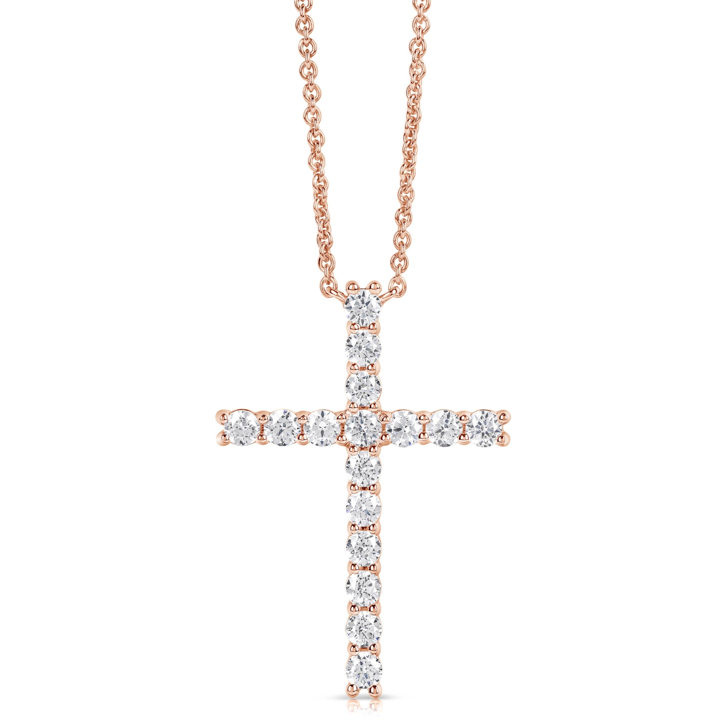 1/2 CT COLORLESS FLAWLESS CROSS PENDANT