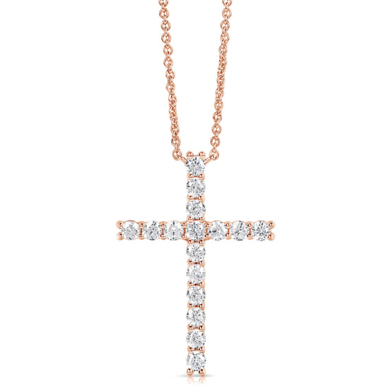 1/2 CT COLORLESS FLAWLESS CROSS PENDANT