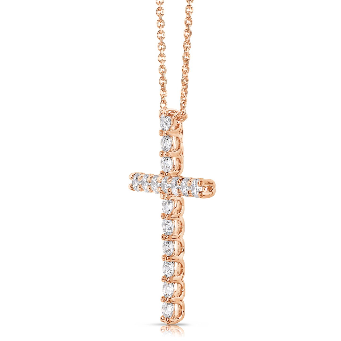 1/2 CT COLORLESS FLAWLESS CROSS PENDANT