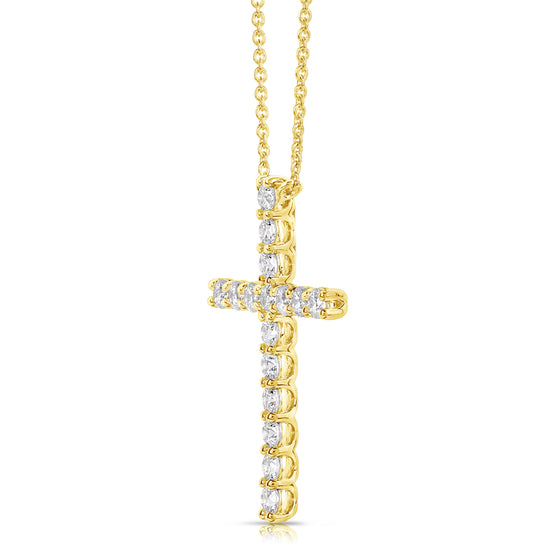 1/2 CT COLORLESS FLAWLESS CROSS PENDANT