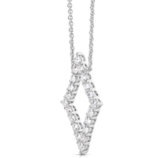 1 1/2 CT COLORLESS FLAWLESS DIAMOND SHAPED PENDANT