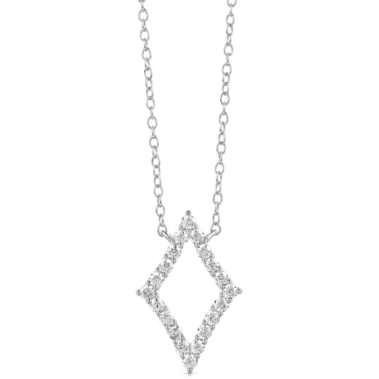 1/4 CT COLORLESS FLAWLESS DIAMOND SHAPED PENDANT
