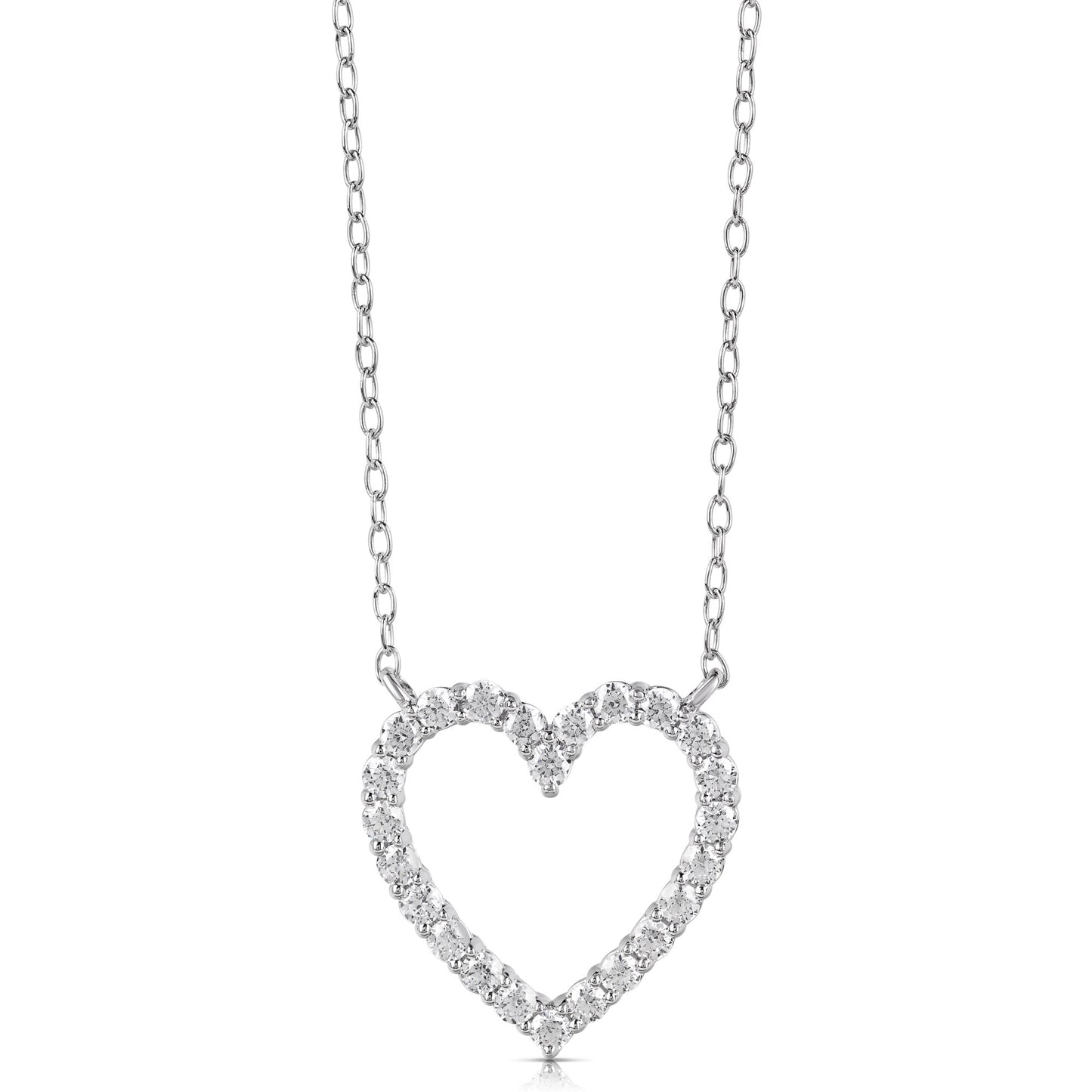 1/4 CT COLORLESS FLAWLESS HEART SHAPED PENDANT