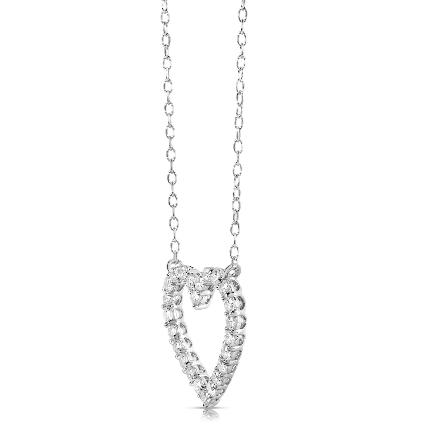 1/4 CT COLORLESS FLAWLESS HEART SHAPED PENDANT