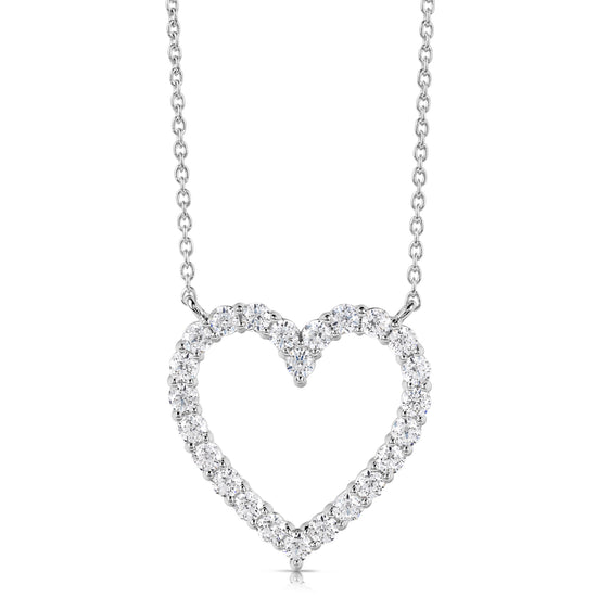 1/2 CT COLORLESS FLAWLESS HEART SHAPED PENDANT