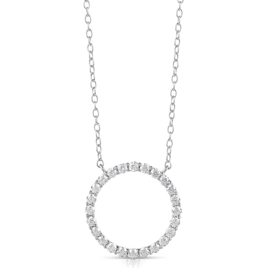 1/4 CT COLORLESS FLAWLESS CIRCLE SHAPED PENDANT