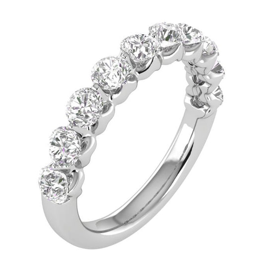 1 CTW COLORLESS FLAWLESS COMMON PRONG WEDDING BAND