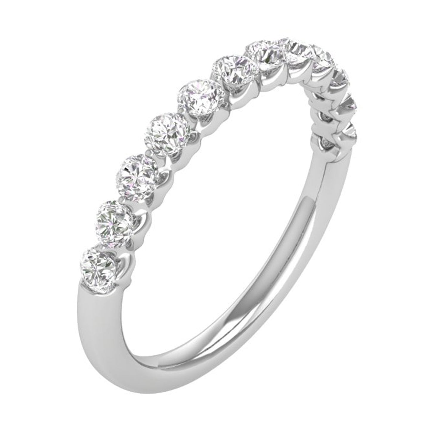 Load image into Gallery viewer, 1/2 CTW COLORLESS FLAWLESS COMMON PRONG WEDDING BAND
