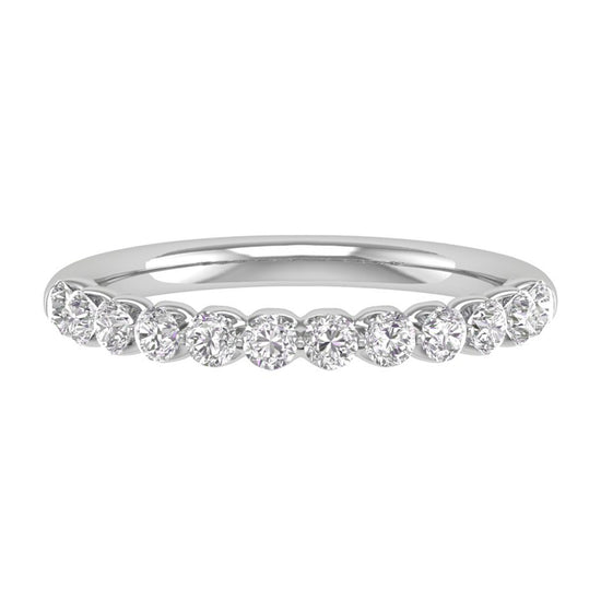 Load image into Gallery viewer, 1/2 CTW COLORLESS FLAWLESS COMMON PRONG WEDDING BAND
