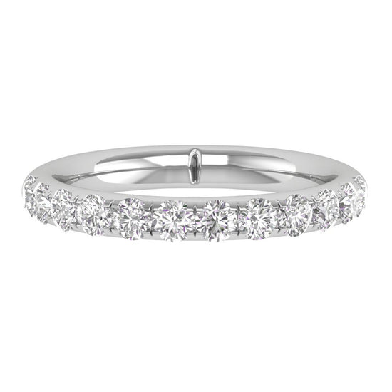 Load image into Gallery viewer, 1 CTW COLORLESS FLAWLESS FRENCH PAVE WEDDING BAND
