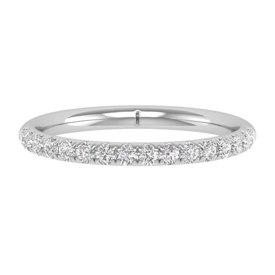 1/2 CTW COLORLESS FLAWLESS FRENCH PAVE WEDDING BAND