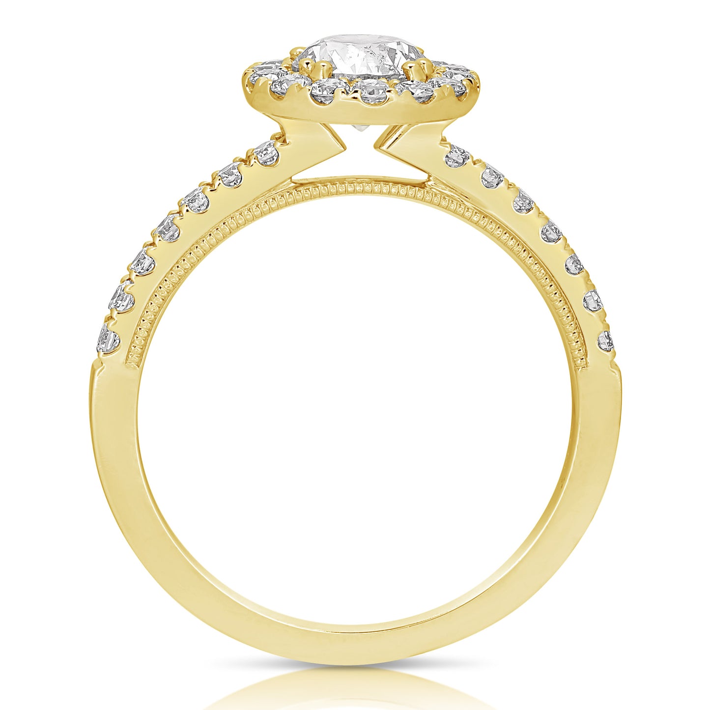 3/4CT ROUND COMPLETE ENGAGEMENT RING