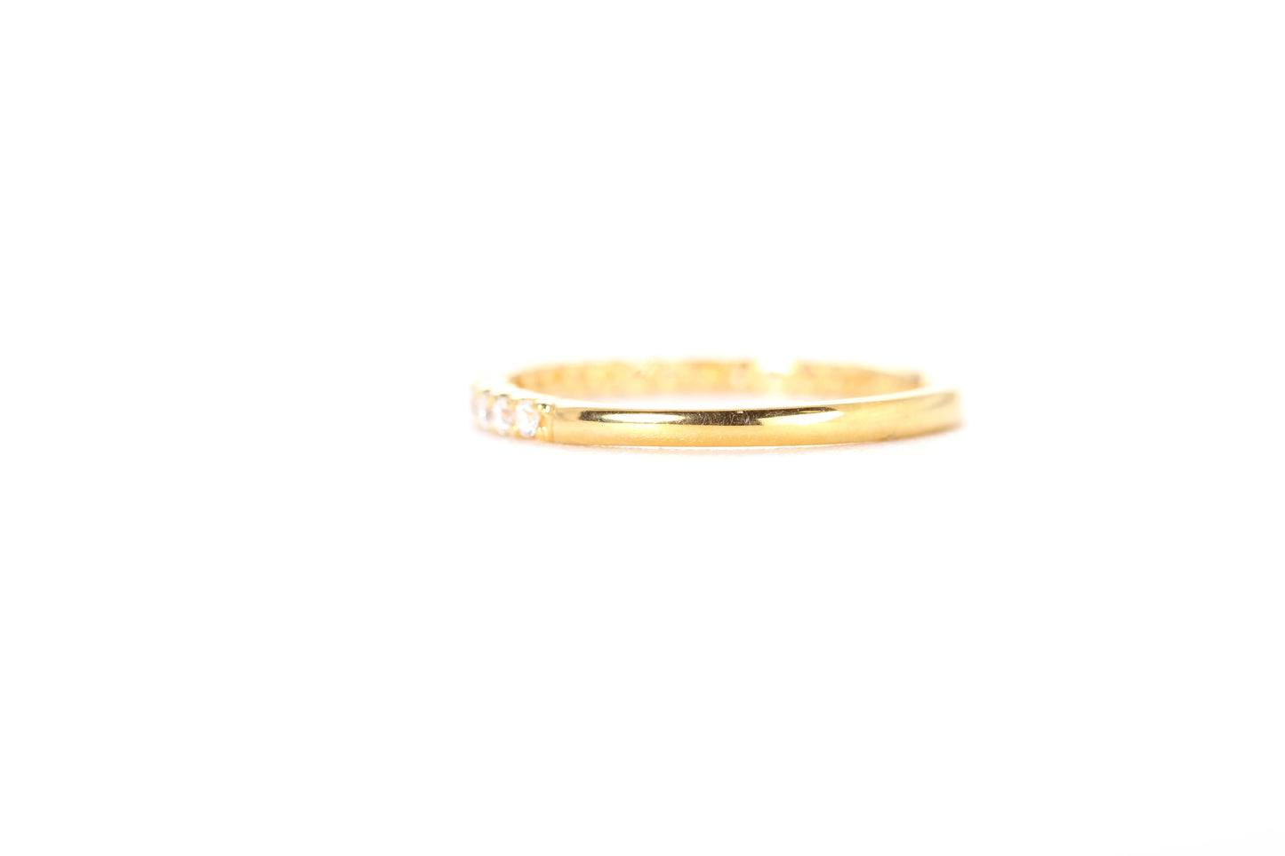 Micro Pavé 1/4 Carat Diamond Ring in 18K Yellow Gold