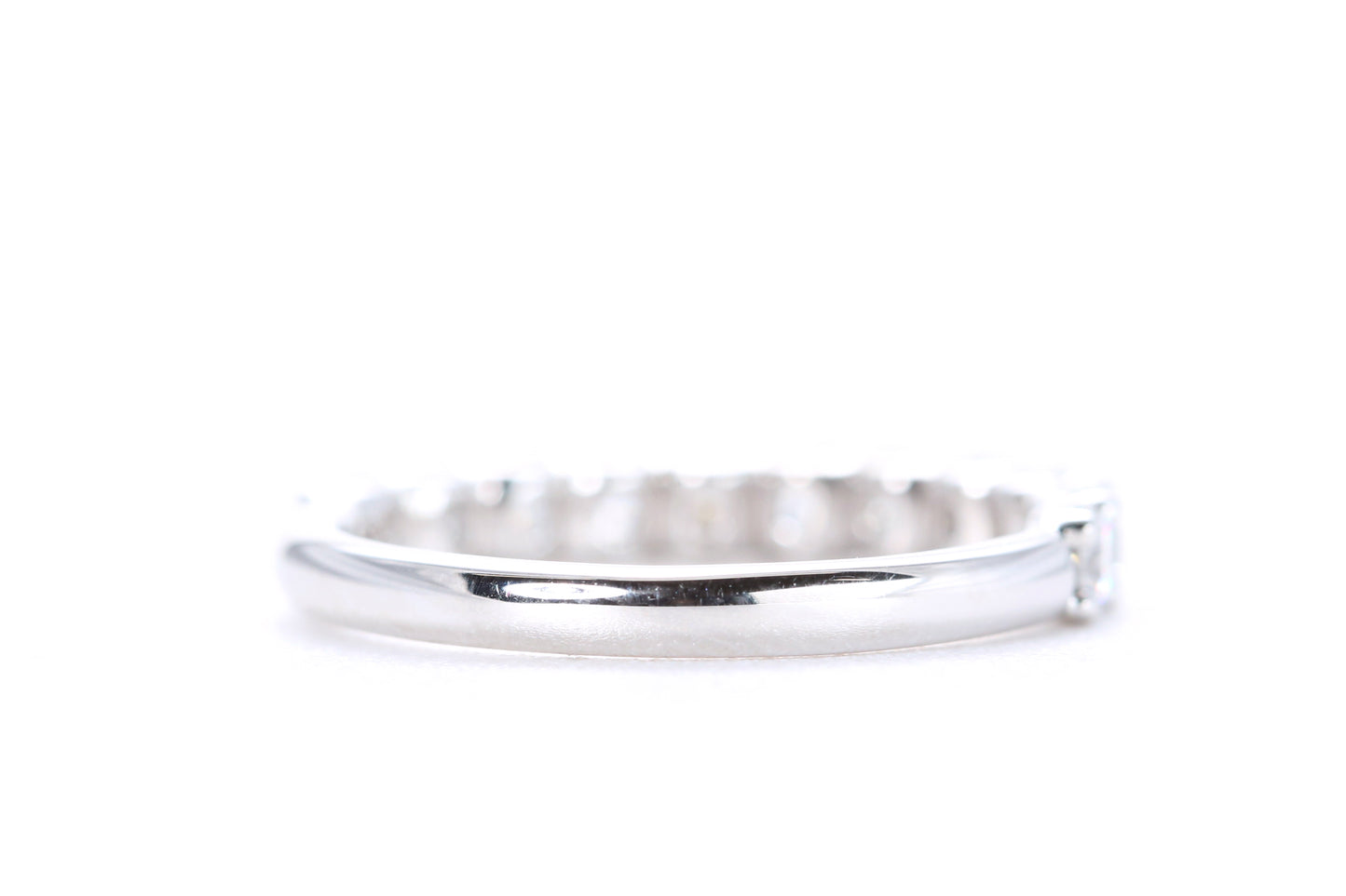 Micro Pavé One Carat Diamond Ring in 18K White Gold