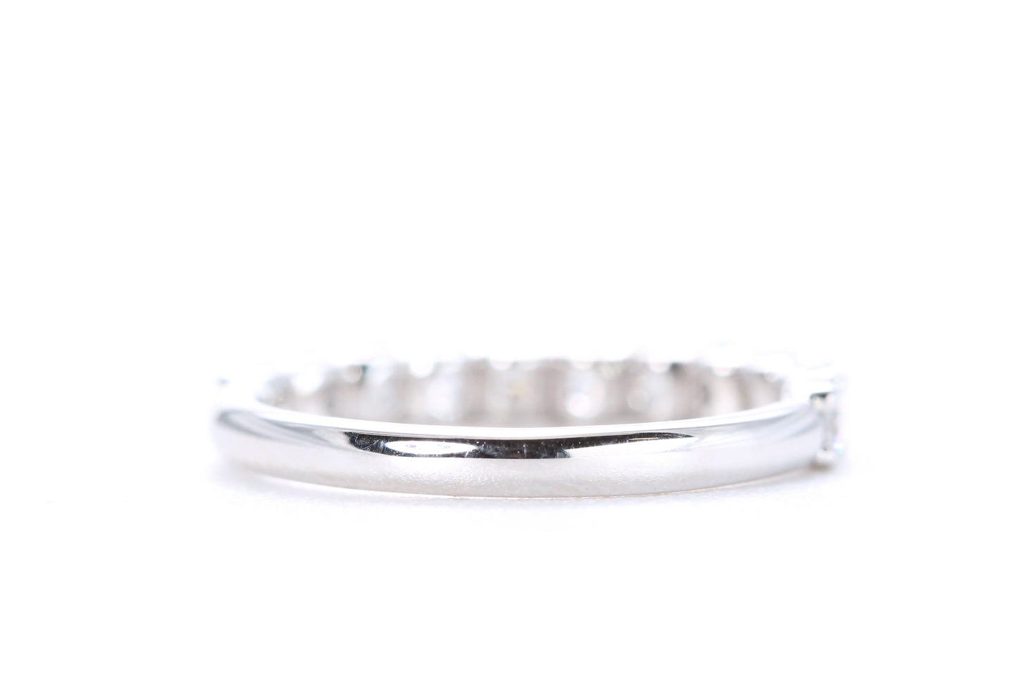 Micro Pavé One Carat Diamond Ring in 18K White Gold
