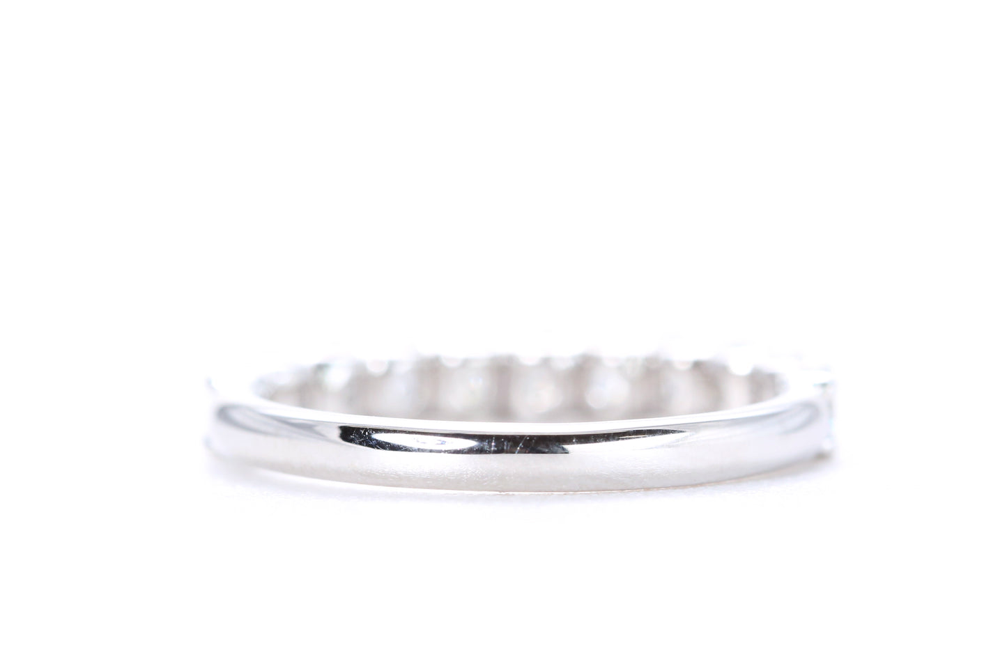 Micro Pavé One Carat Diamond Ring in 18K White Gold