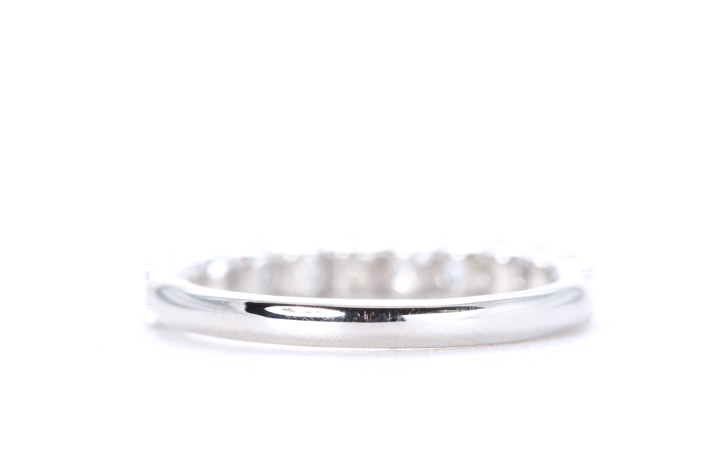 Micro Pavé One Carat Diamond Ring in 18K White Gold