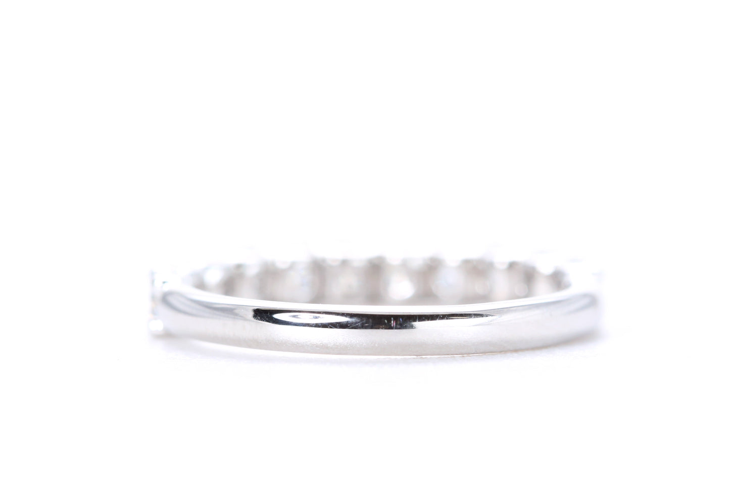 Micro Pavé One Carat Diamond Ring in 18K White Gold