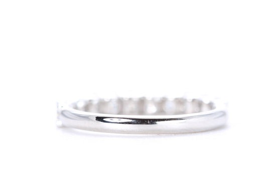 Micro Pavé One Carat Diamond Ring in 18K White Gold