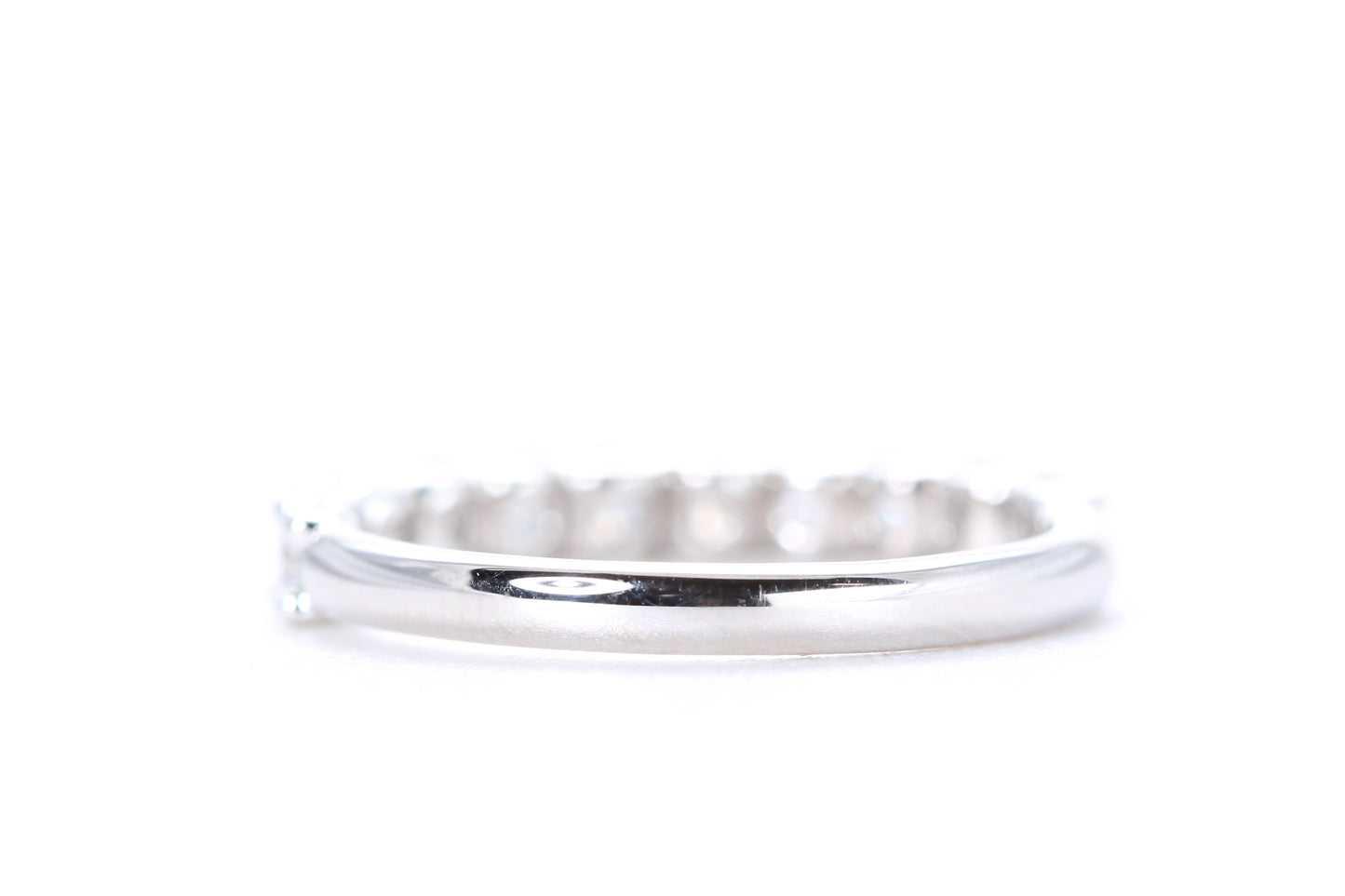 Micro Pavé One Carat Diamond Ring in 18K White Gold