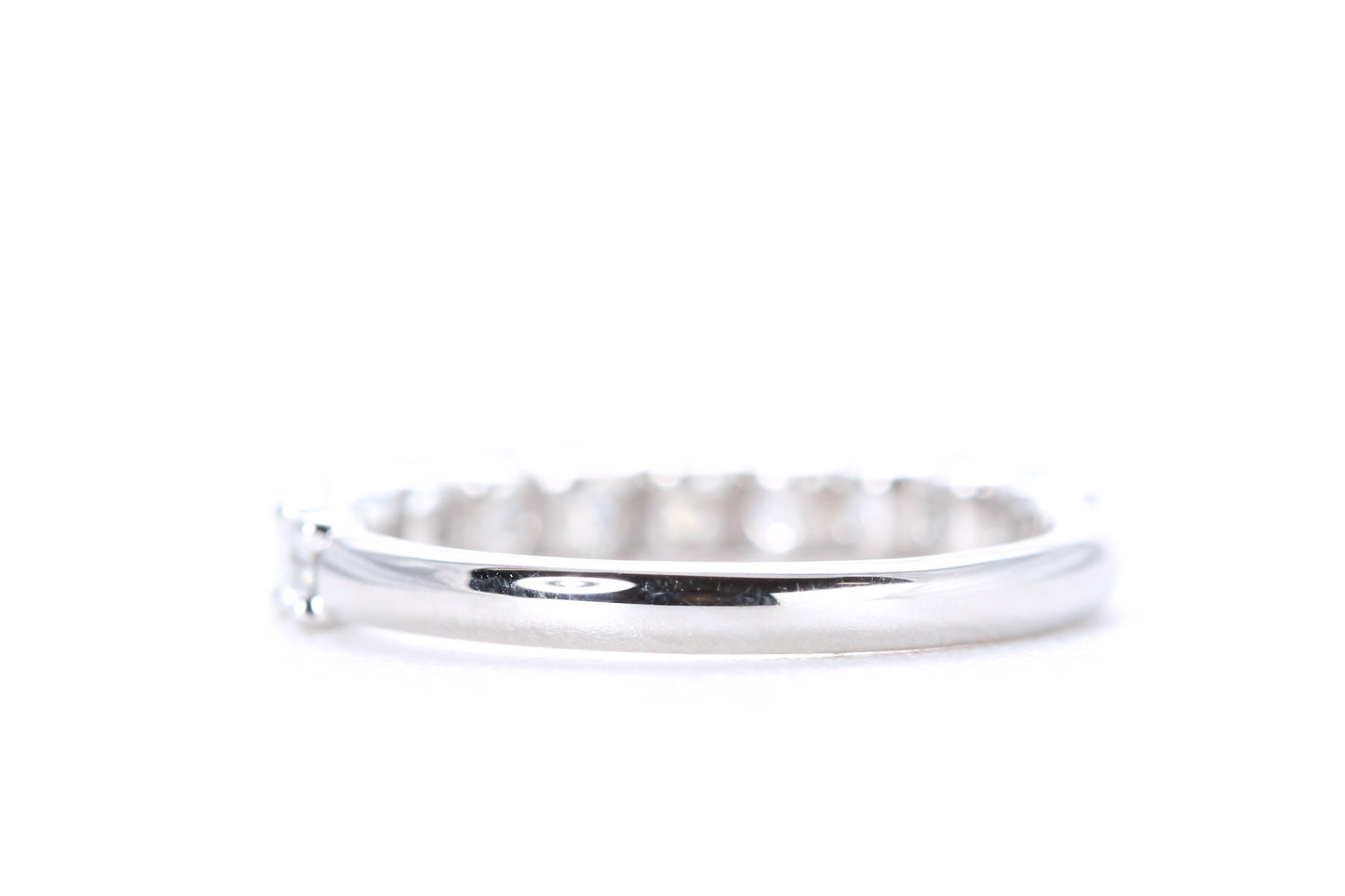 Micro Pavé One Carat Diamond Ring in 18K White Gold