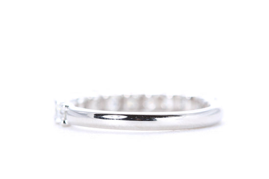 Micro Pavé One Carat Diamond Ring in 18K White Gold