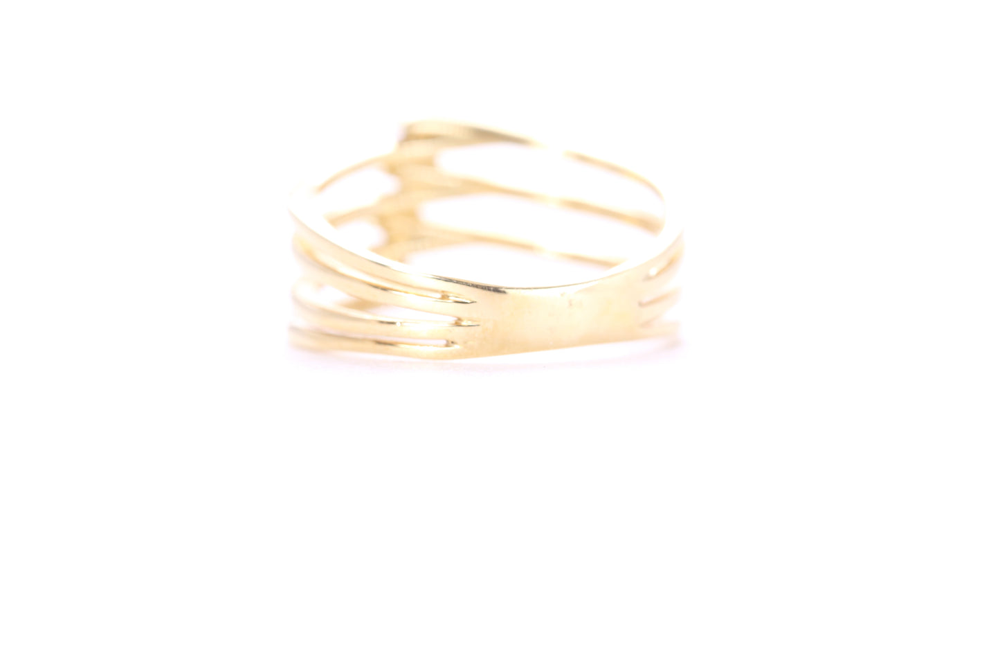 Contemporary Diamond Ring Yellow Gold