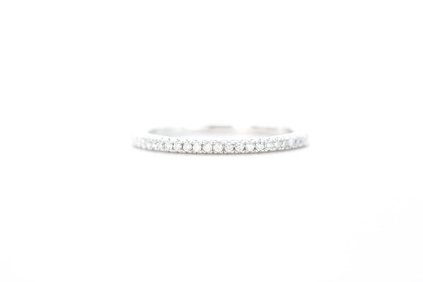 Delicate Diamond Ring White Gold