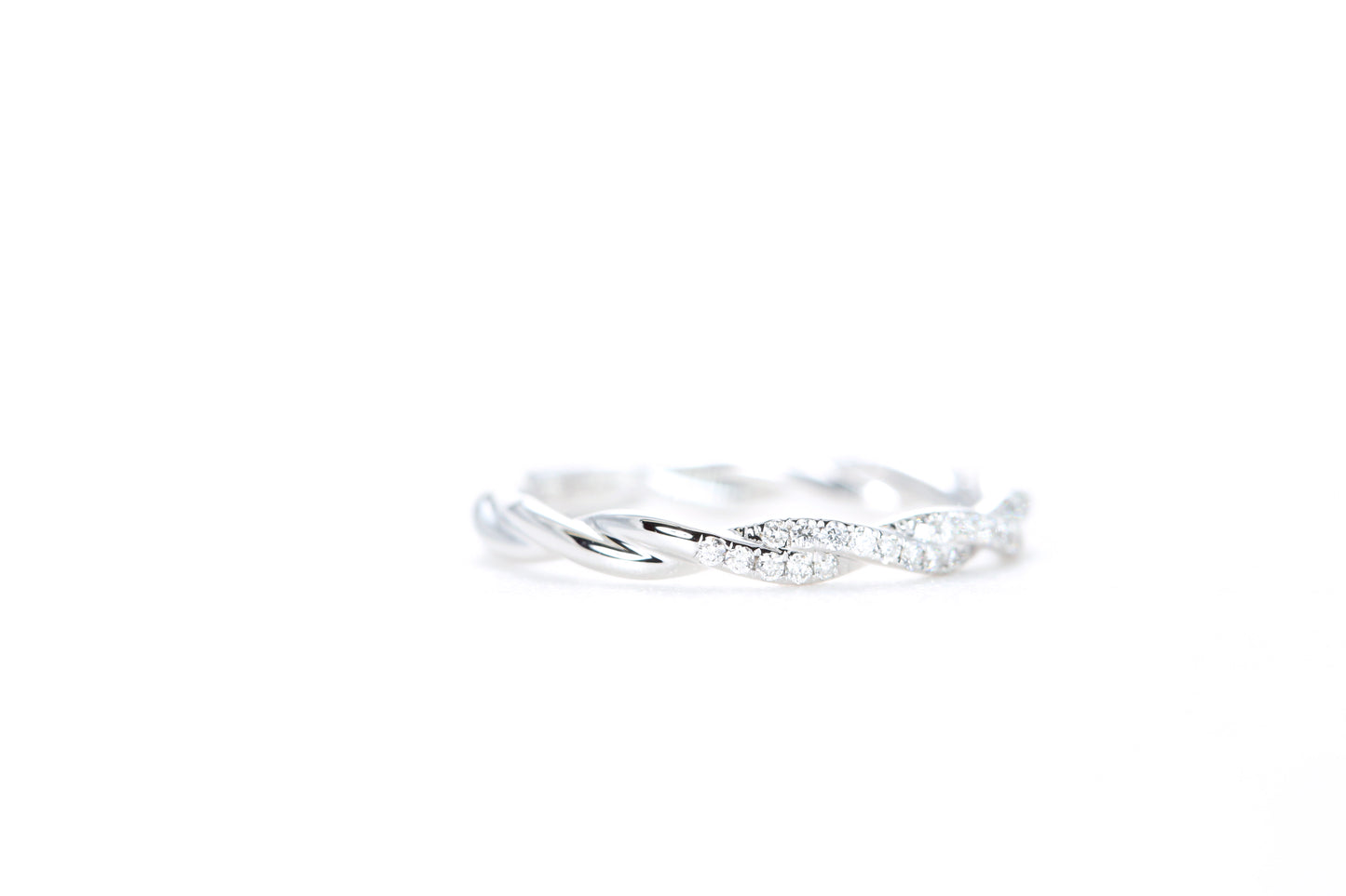 Delicate Twist Diamond Ring