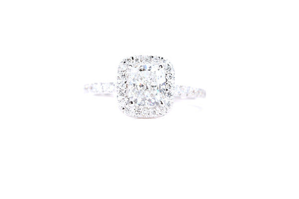 Cushion Halo Diamond Ring