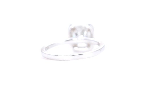 墊形光環鑽石戒指
