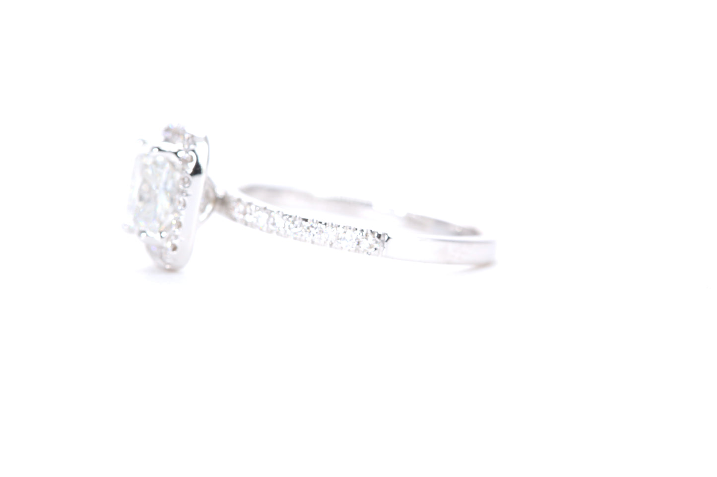 Cushion Halo Diamond Ring