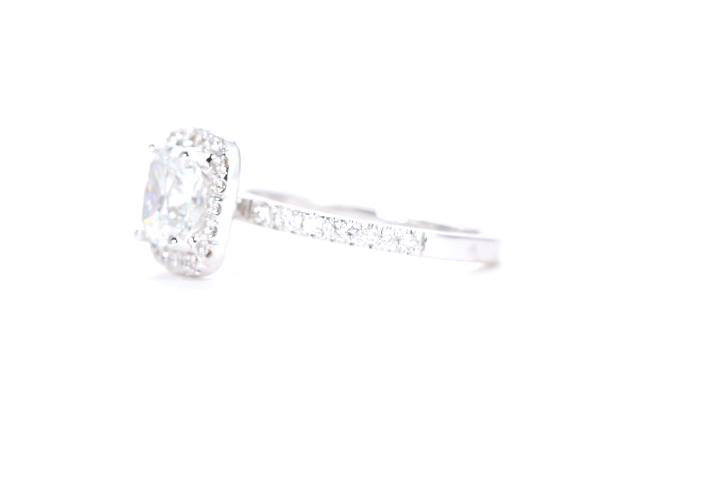 Cushion Halo Diamond Ring